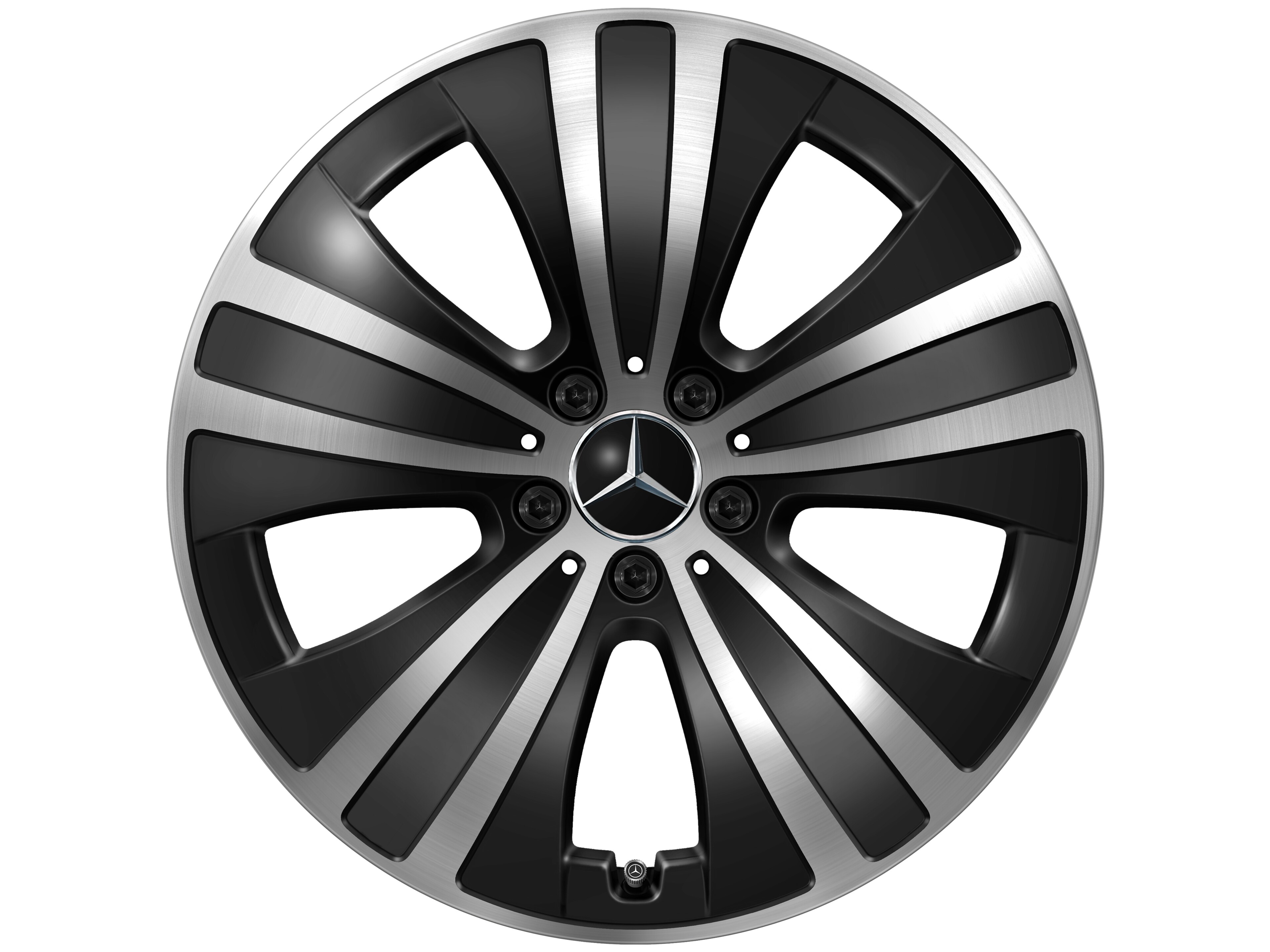 5-spoke wheel, 48.3 cm (19-inch) - 8,5 J x 19 ET 47,5, black, high-sheen