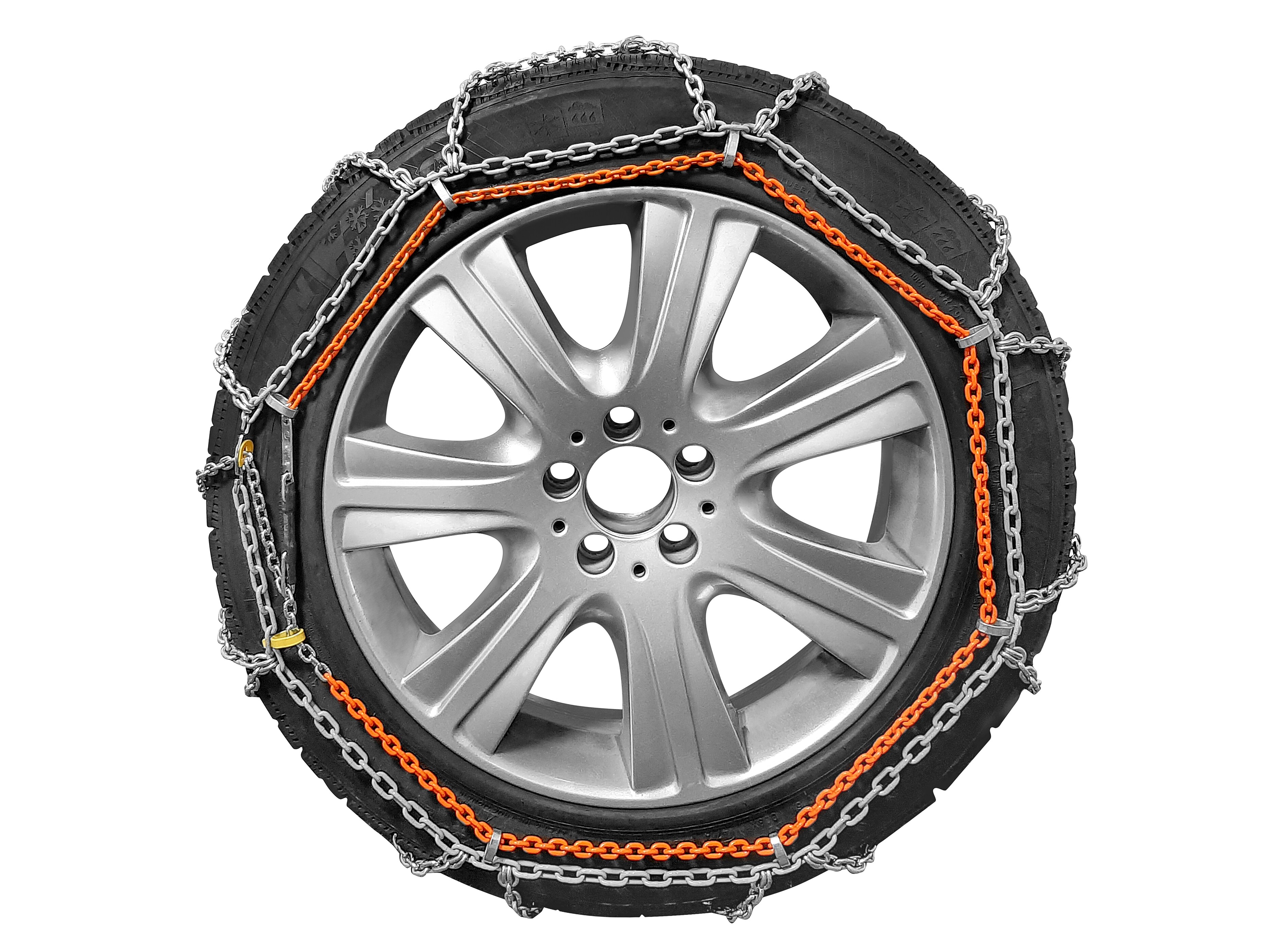 Snow chain, RUD-matic, with grip bars - Steel / Plastic