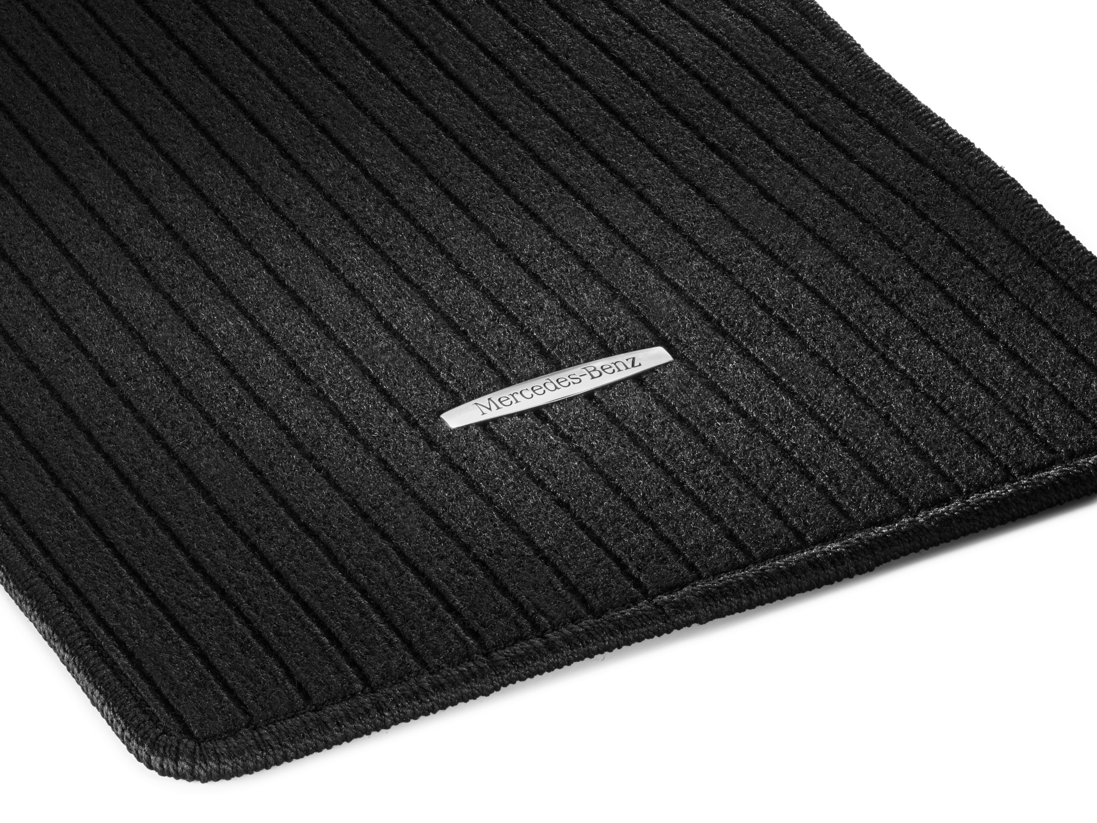 Rep mats, Driver & front passenger's mat, Set of 2 - LHD, black