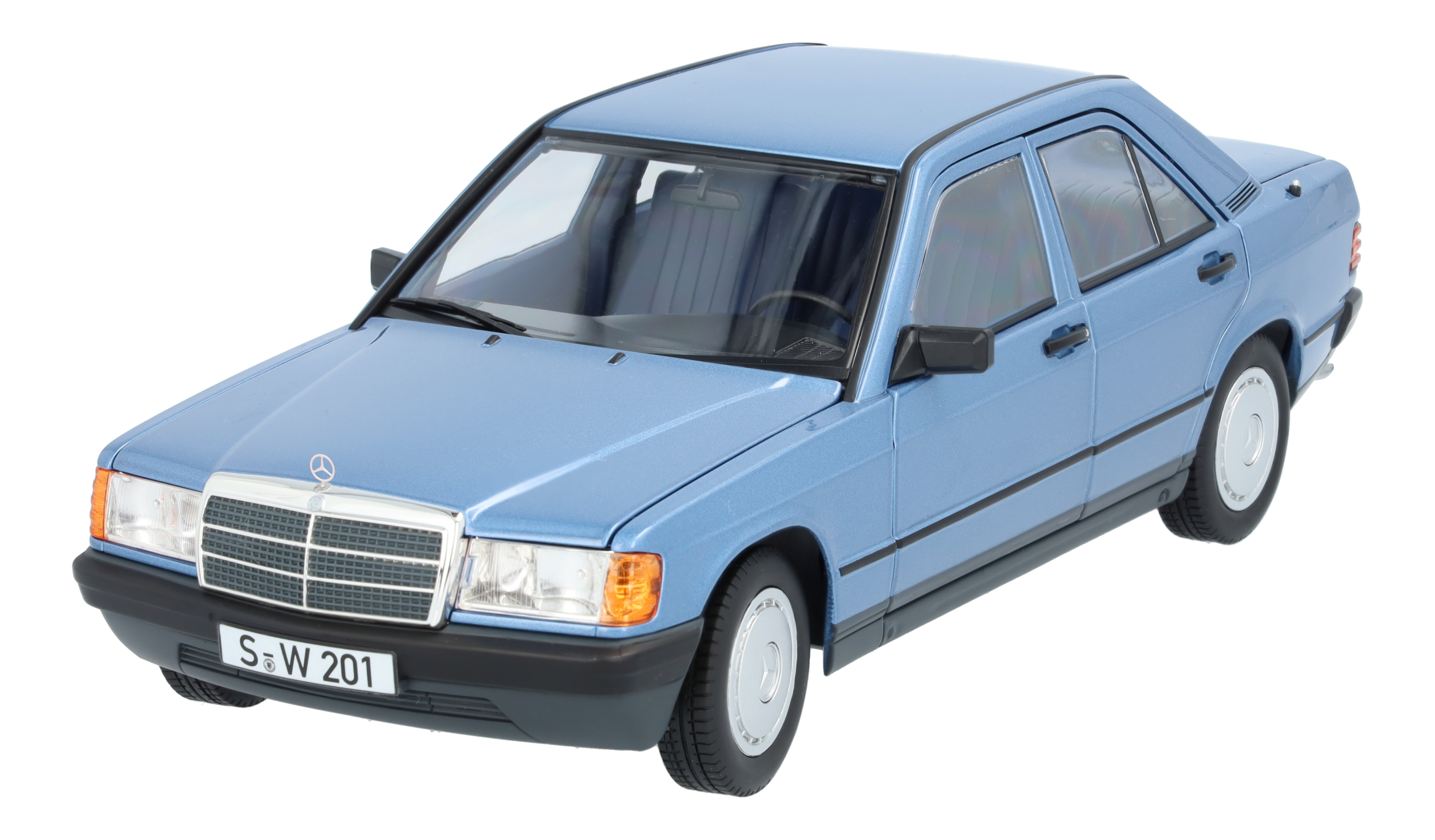 190 E, W124 (1982-1988) - horizon blue, Norev, 1:18