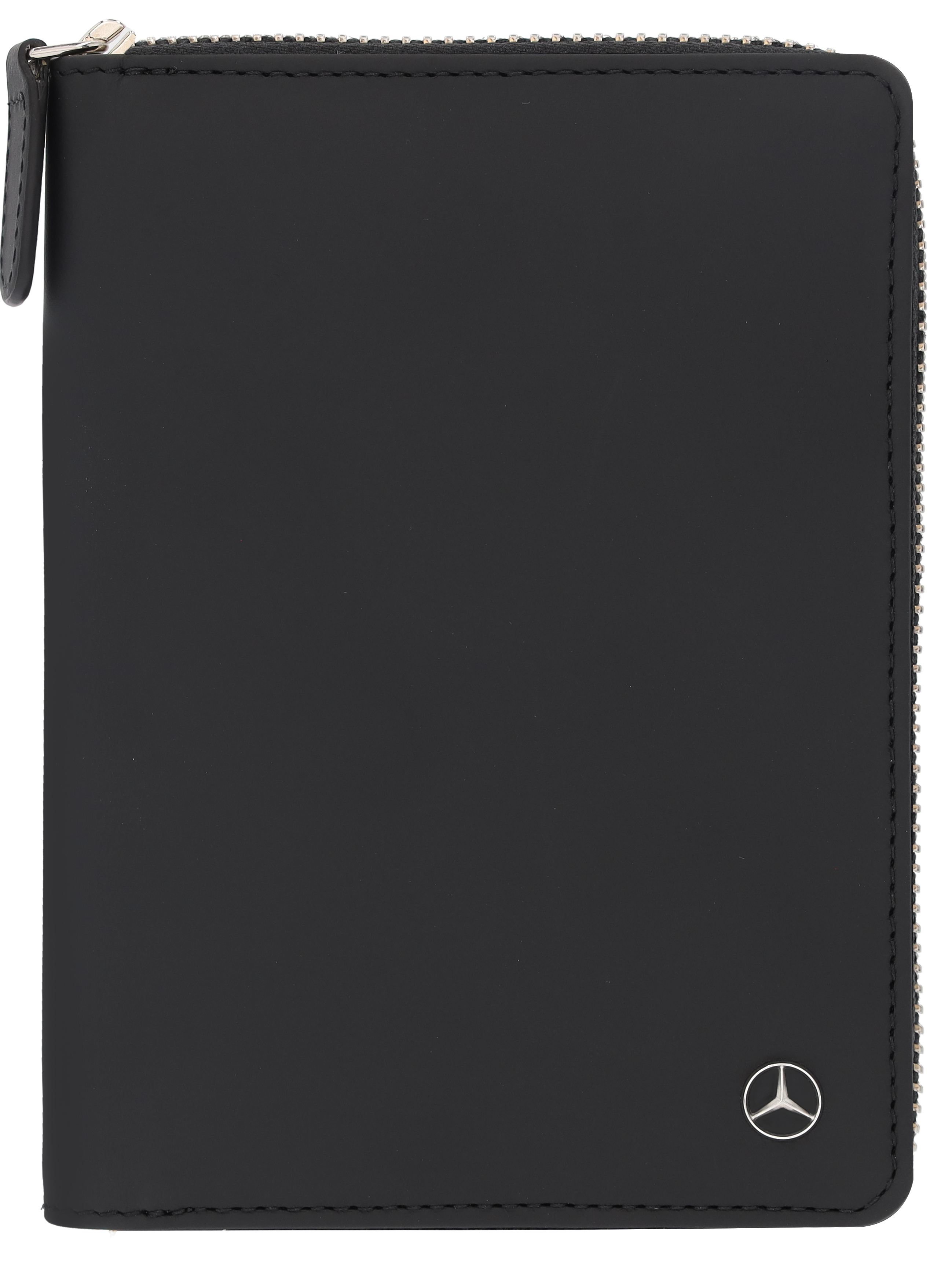 Wallet, Passport cover, Upcycling - black, Nappa leather