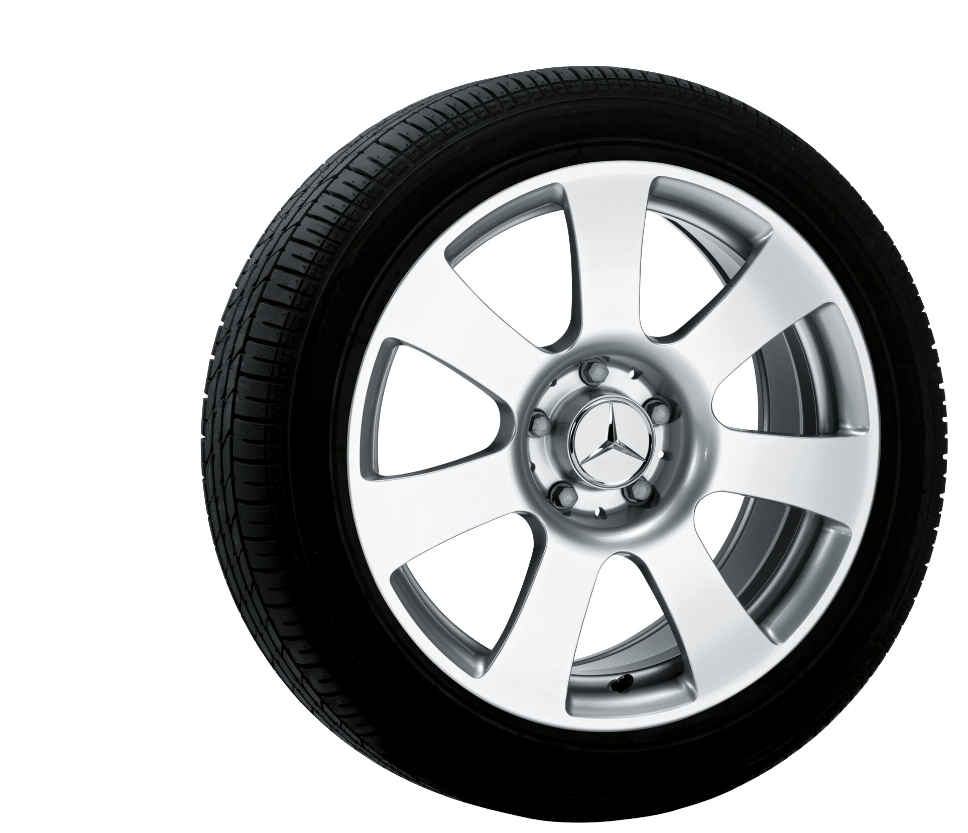 7-spoke wheel, 43.2 cm (17-inch) - 8 J x 17 ET 43, titanium silver