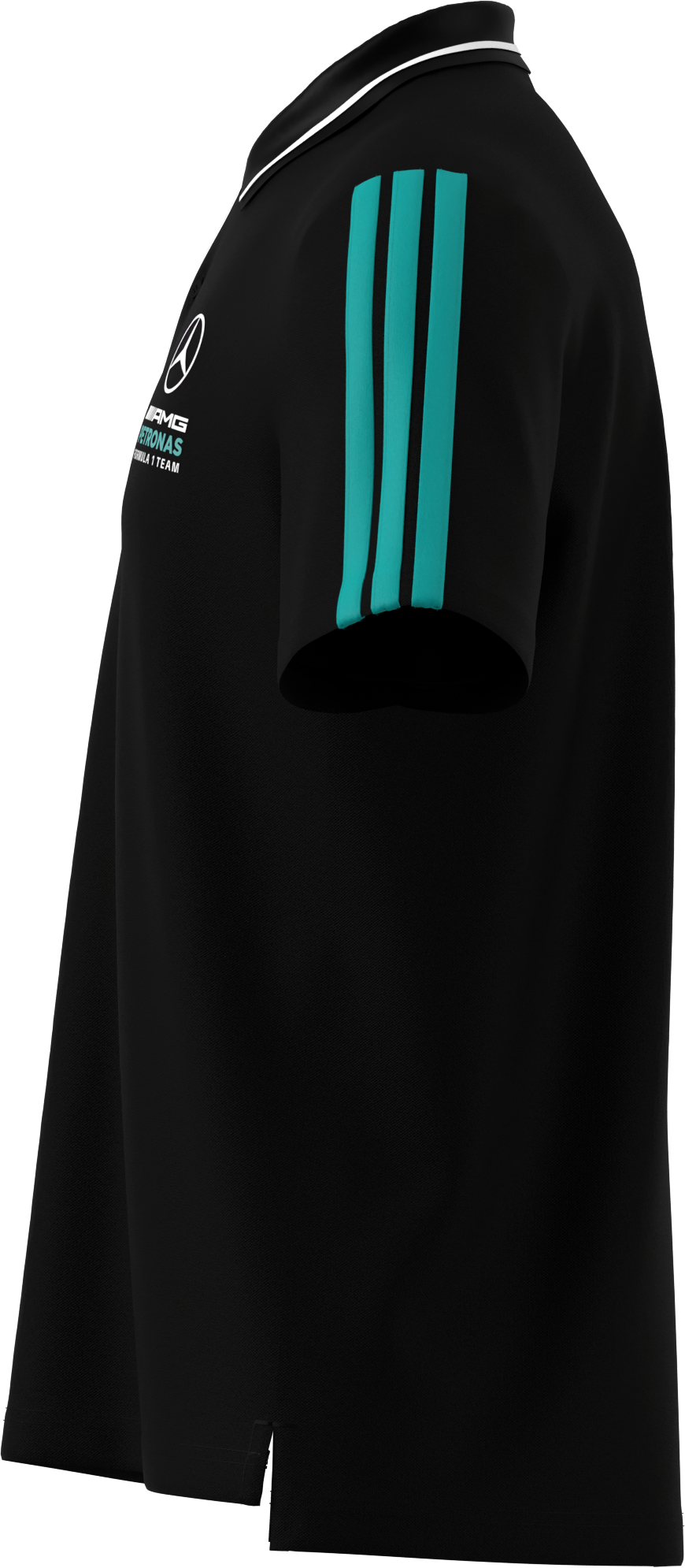 Men's polo shirt, Mercedes-AMG F1 - black, XXL