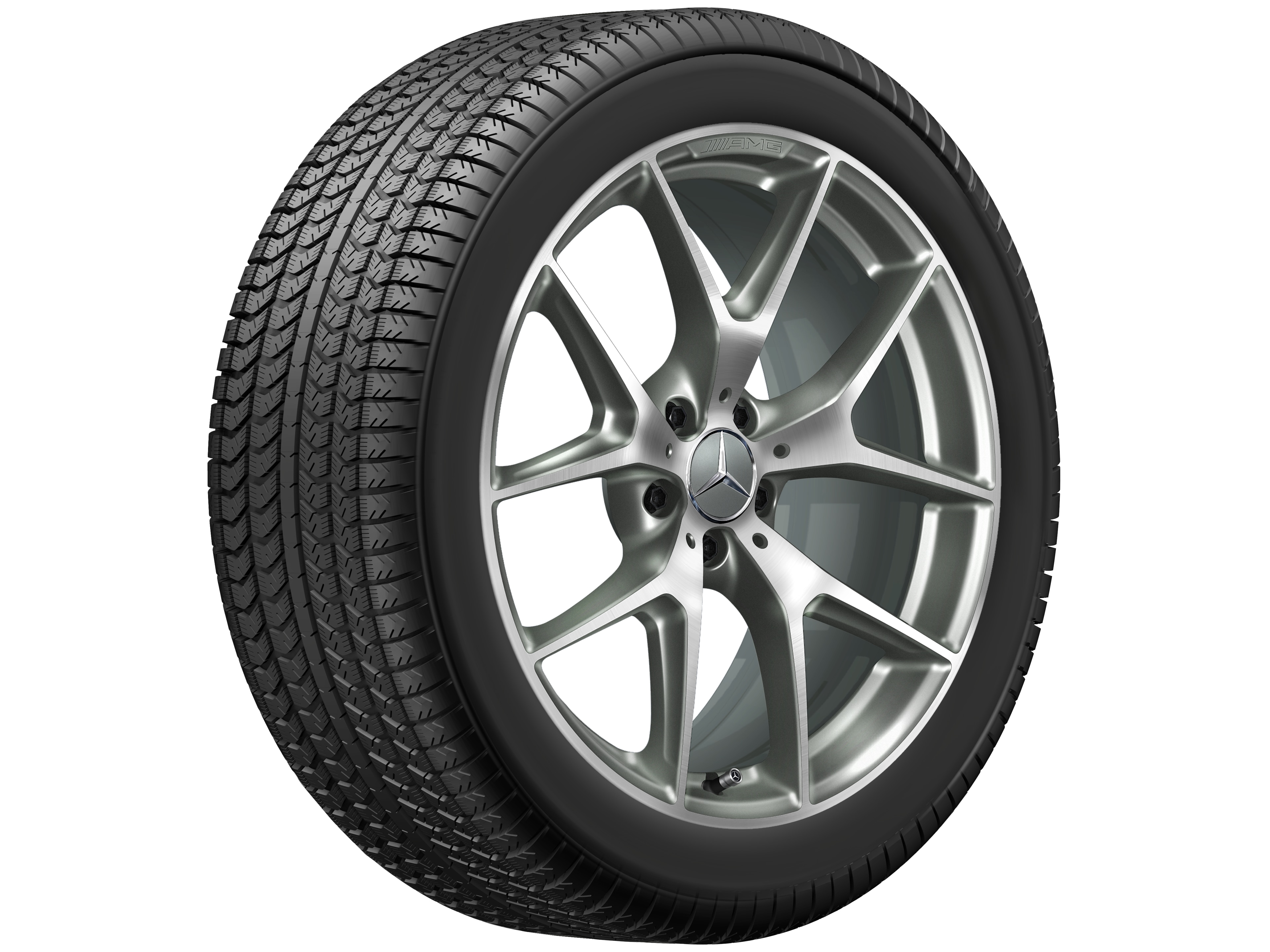 AMG cross-spoke wheel, 50.8 cm (20-inch) - 8,5 J x 20 ET 40, titanium grey, high-sheen
