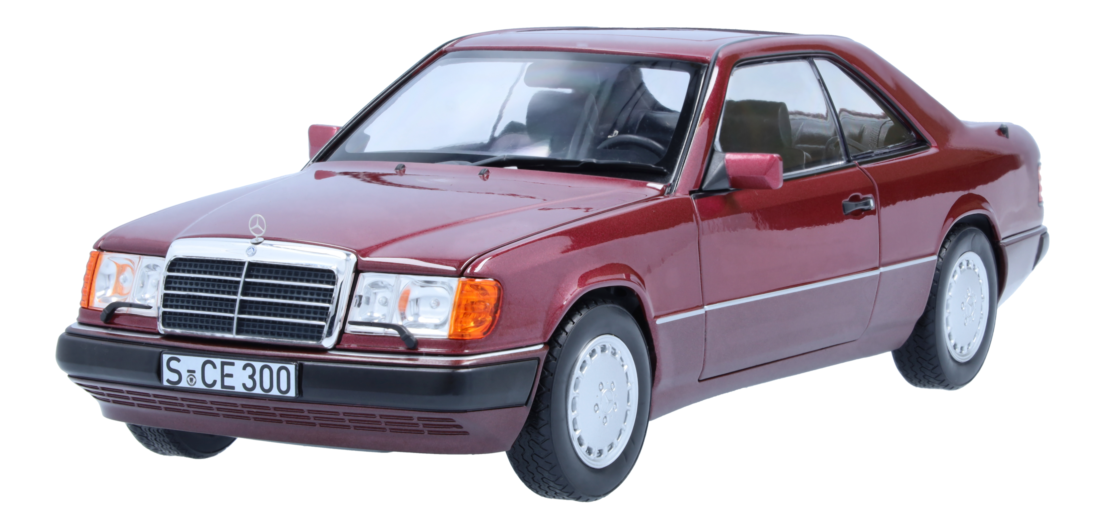 300 CE-24 Coupé C124 (1988-1992) - almandinrot, Norev, 1:18