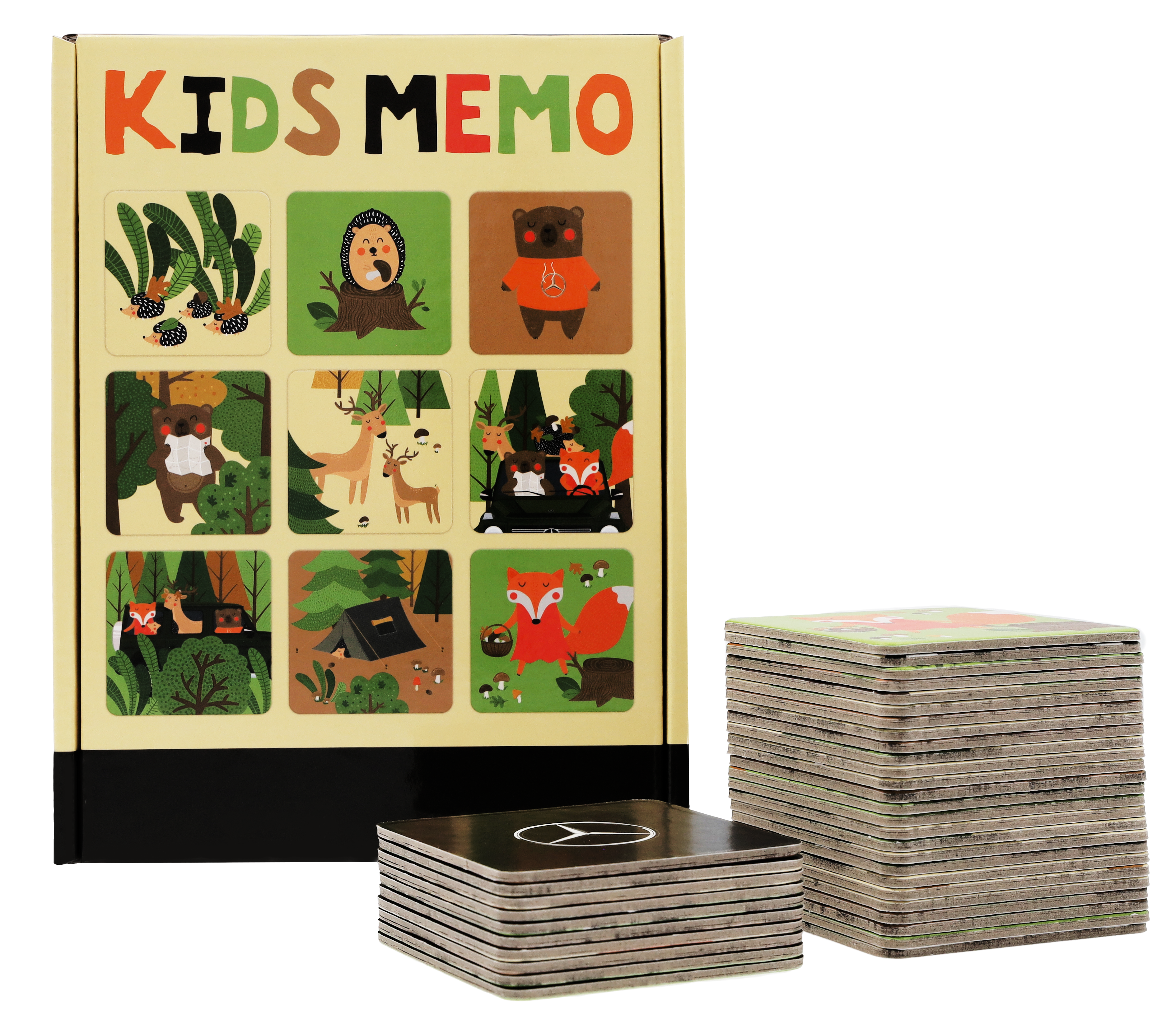 Kids Memo, Wald - bunt, Pappe, Headu